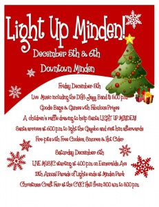 Minden Festivities December 5th & 6th