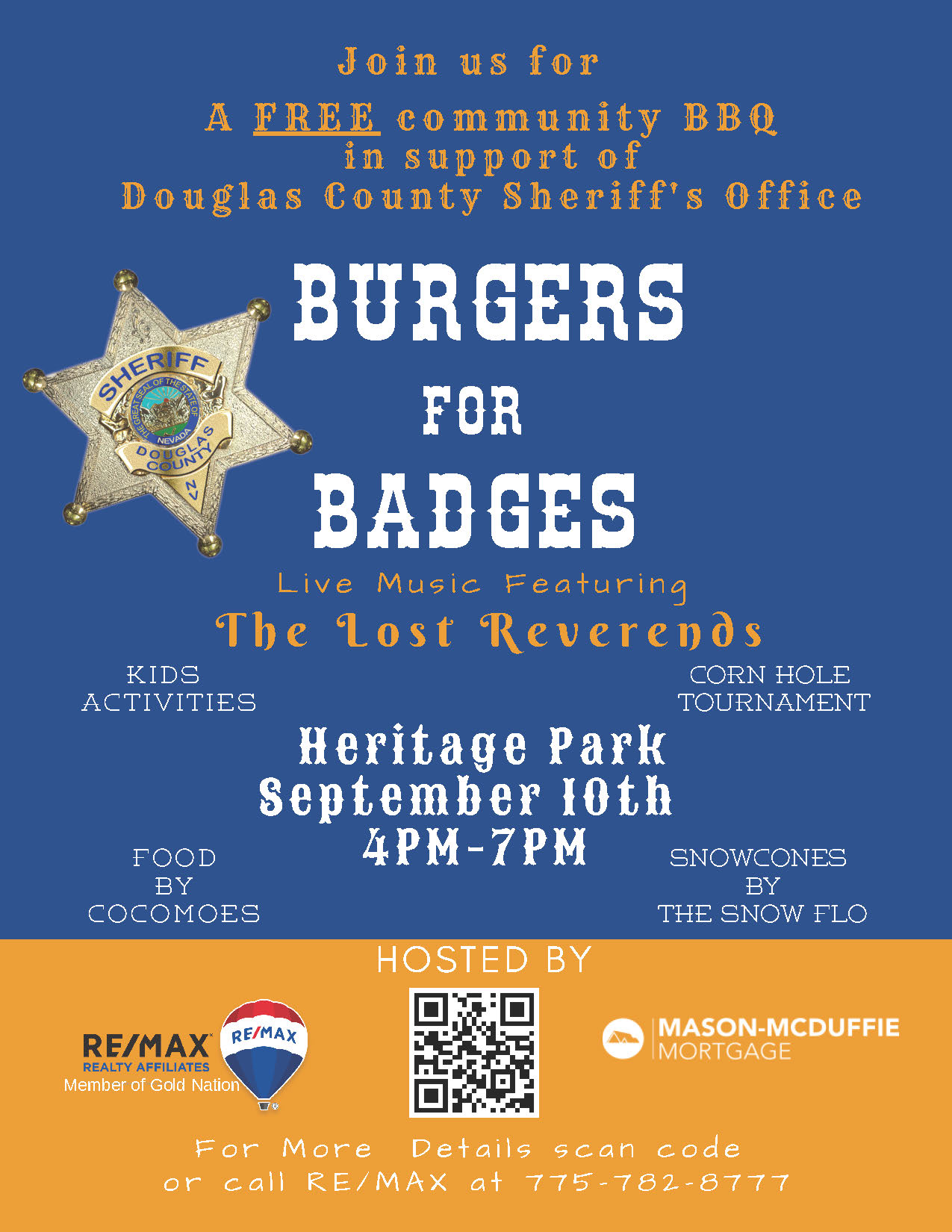 Burgers for Badges 2022 flyer